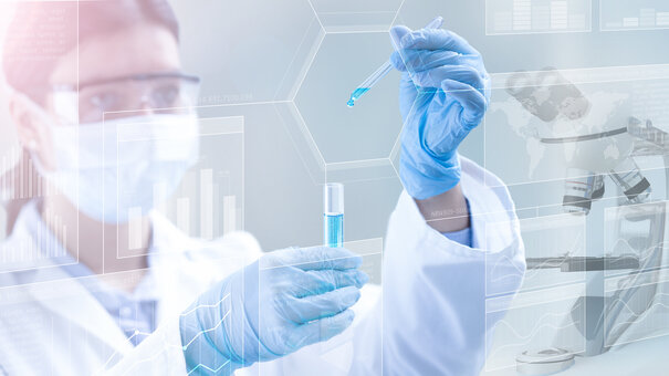 scientific research concept background