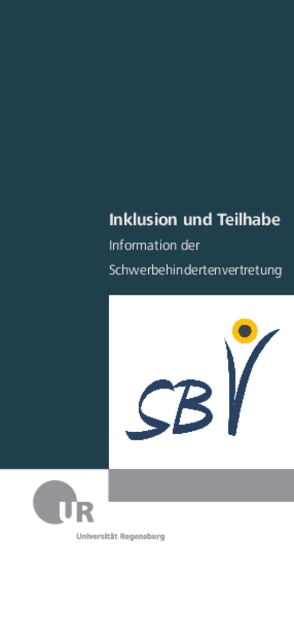 Titelblatt des Info-Faltblatts der Schwerbehindertenvertretung