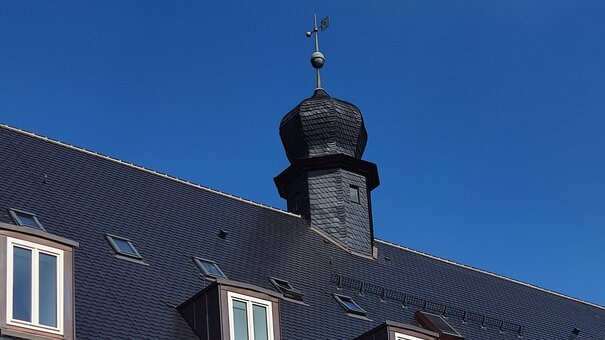 outer view of the building with windows