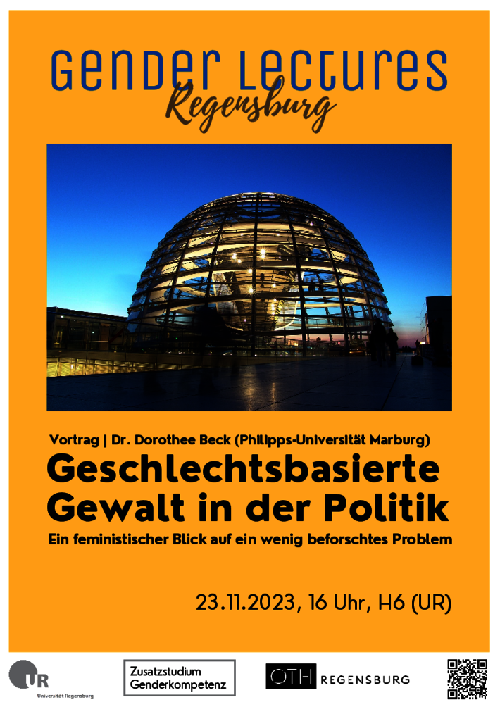 Plakat Gender Lecture Wintersemester 2024 (öffnet Vergrößerung des Bildes)