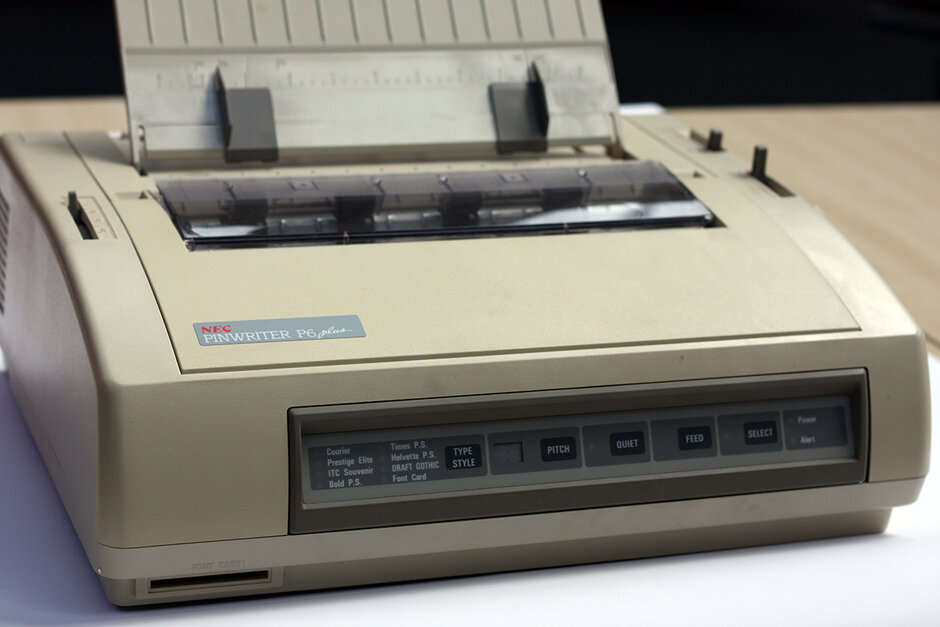 Nadeldrucker NEC Pinwriter P6 plus (öffnet Vergrößerung des Bildes)