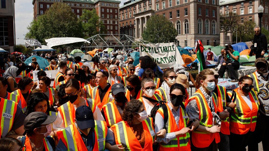21.05.2024 Proteste an US-Unis (Stefan Jeremiah/FR171756 AP/AP/dpa)