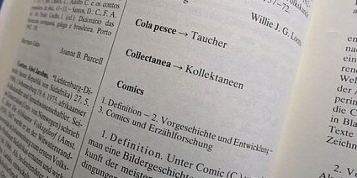 Buchseite Enzyklopädie des Märchens