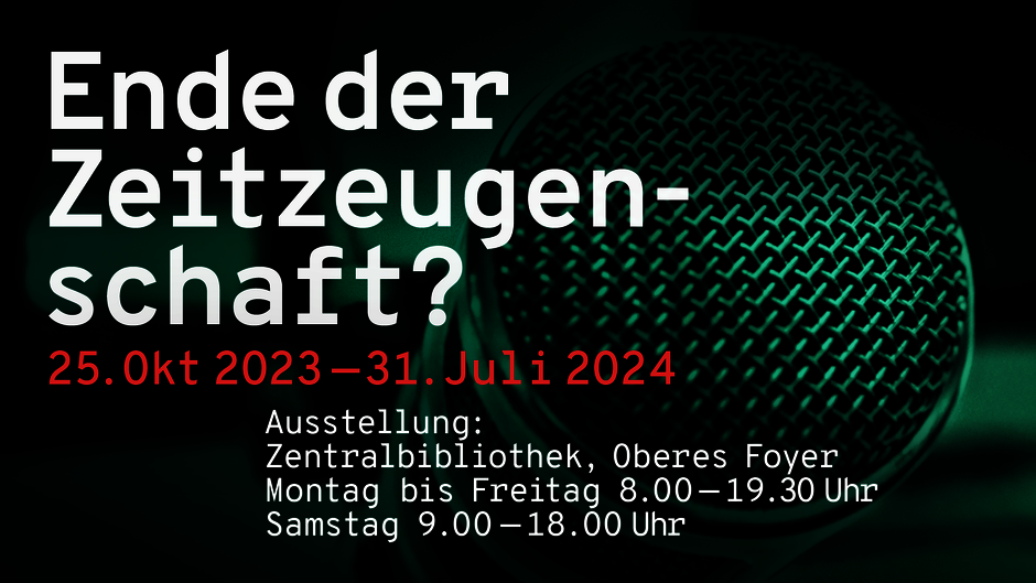 Ende der Zeitzeugenschaft? Symbolbild Mikrofon (öffnet Vergrößerung des Bildes)