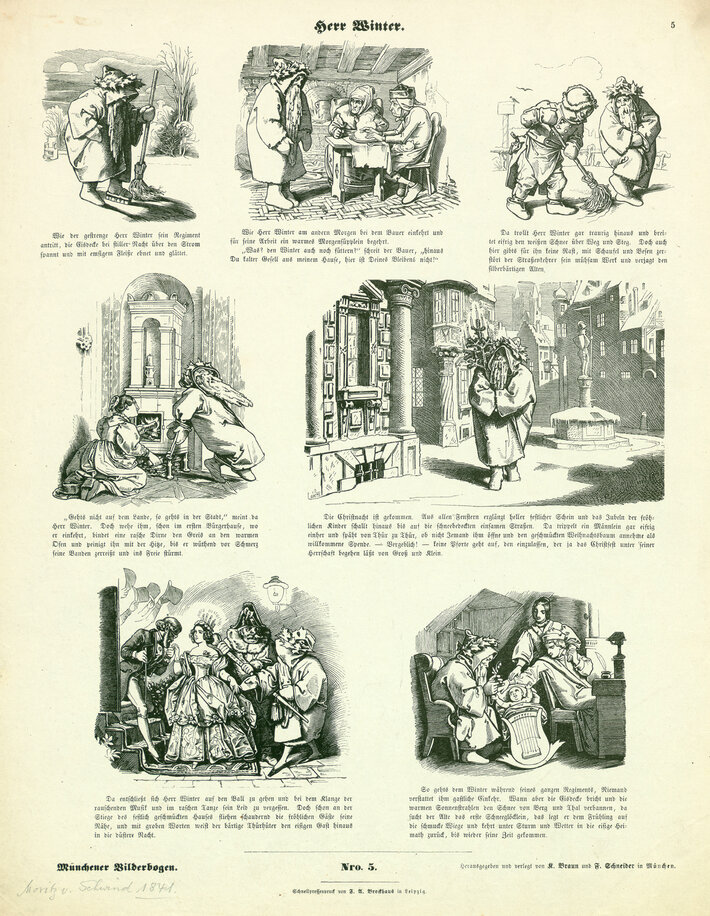 Münchener Bilderbogen Nr. 5 (1. Jahrgang, 1848) (öffnet Vergrößerung des Bildes)