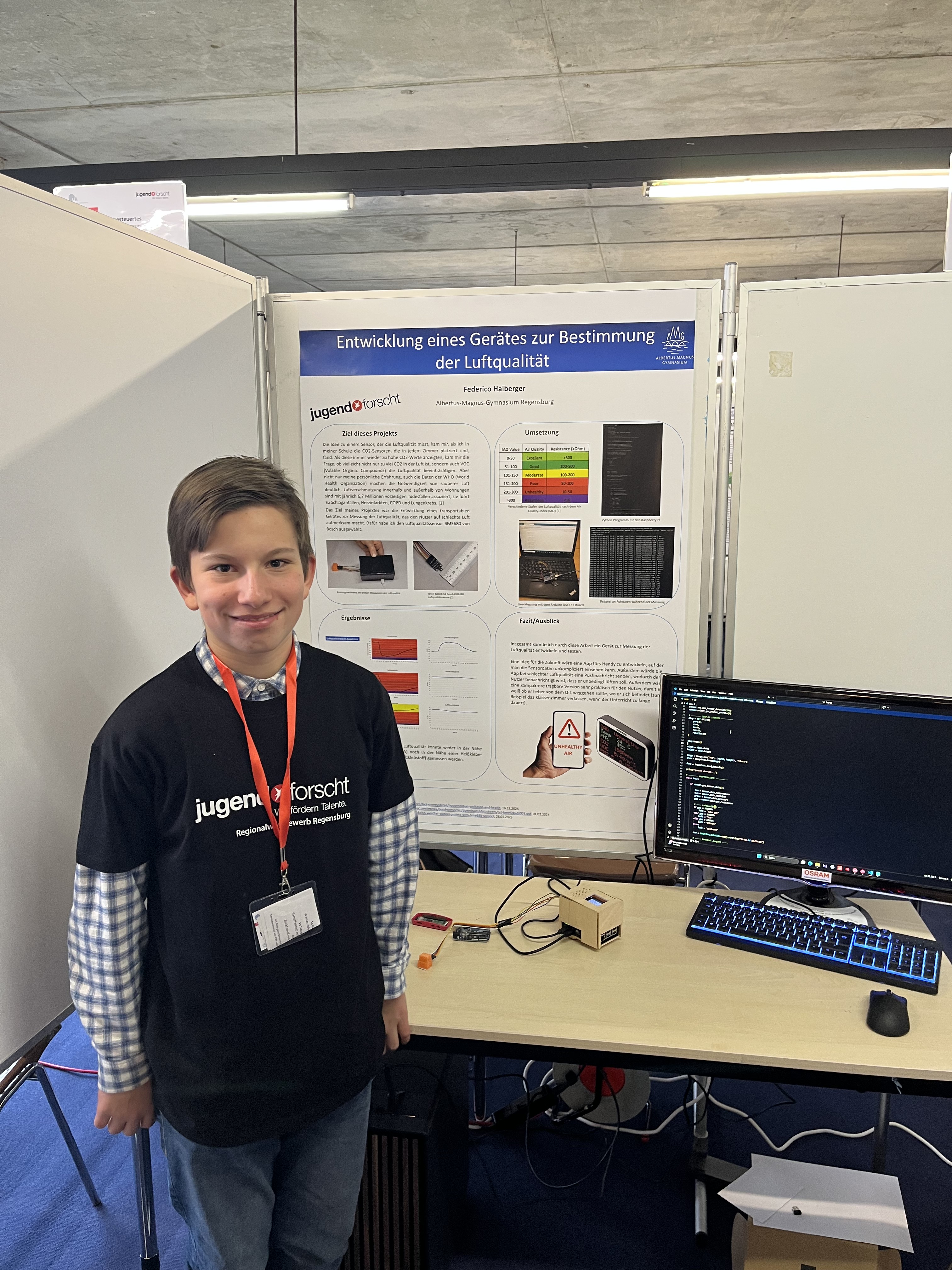 3. Platz Jugend forscht junior (öffnet Vergrößerung des Bildes)