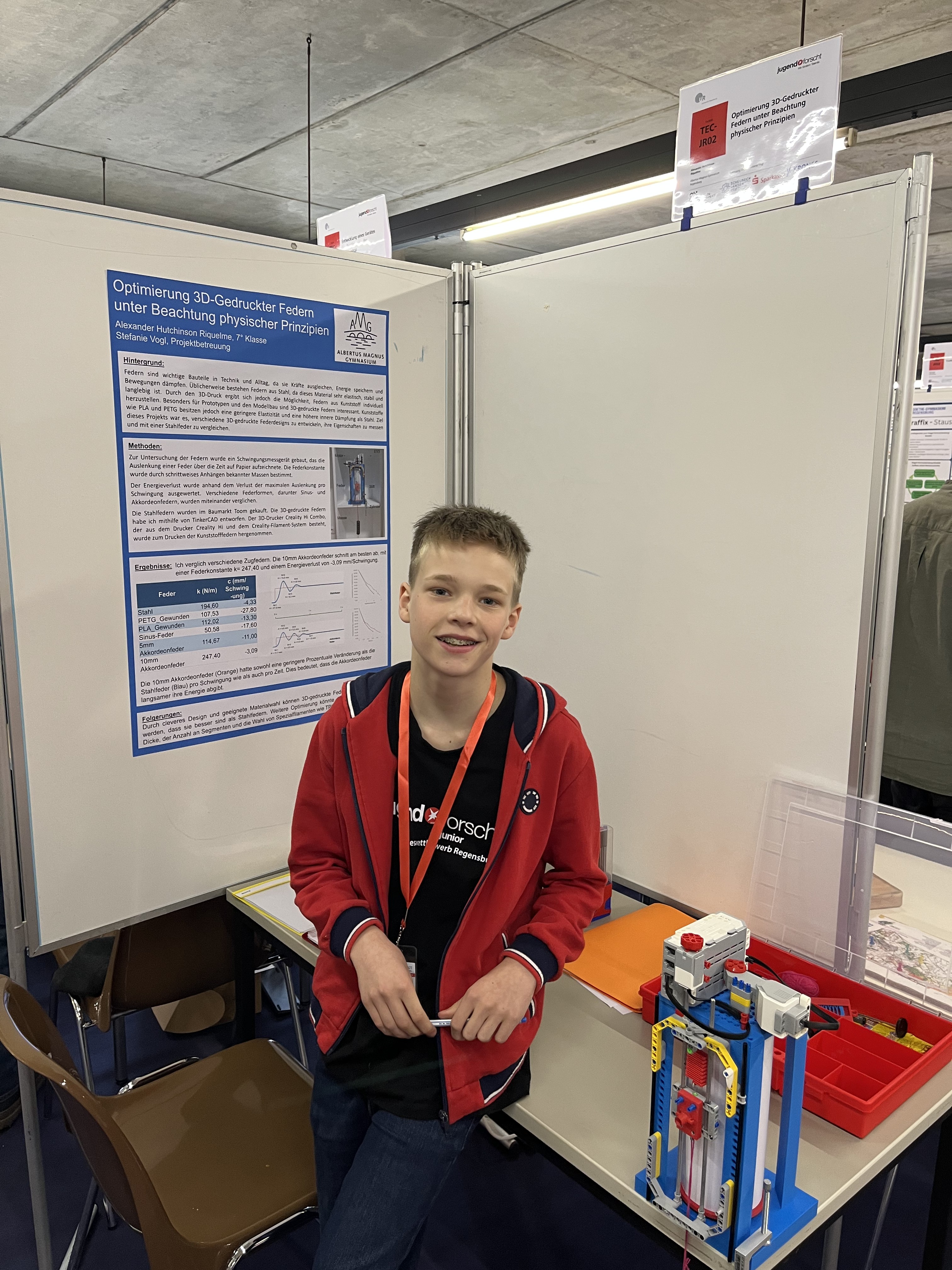 1. Platz Jugend forscht junior (öffnet Vergrößerung des Bildes)